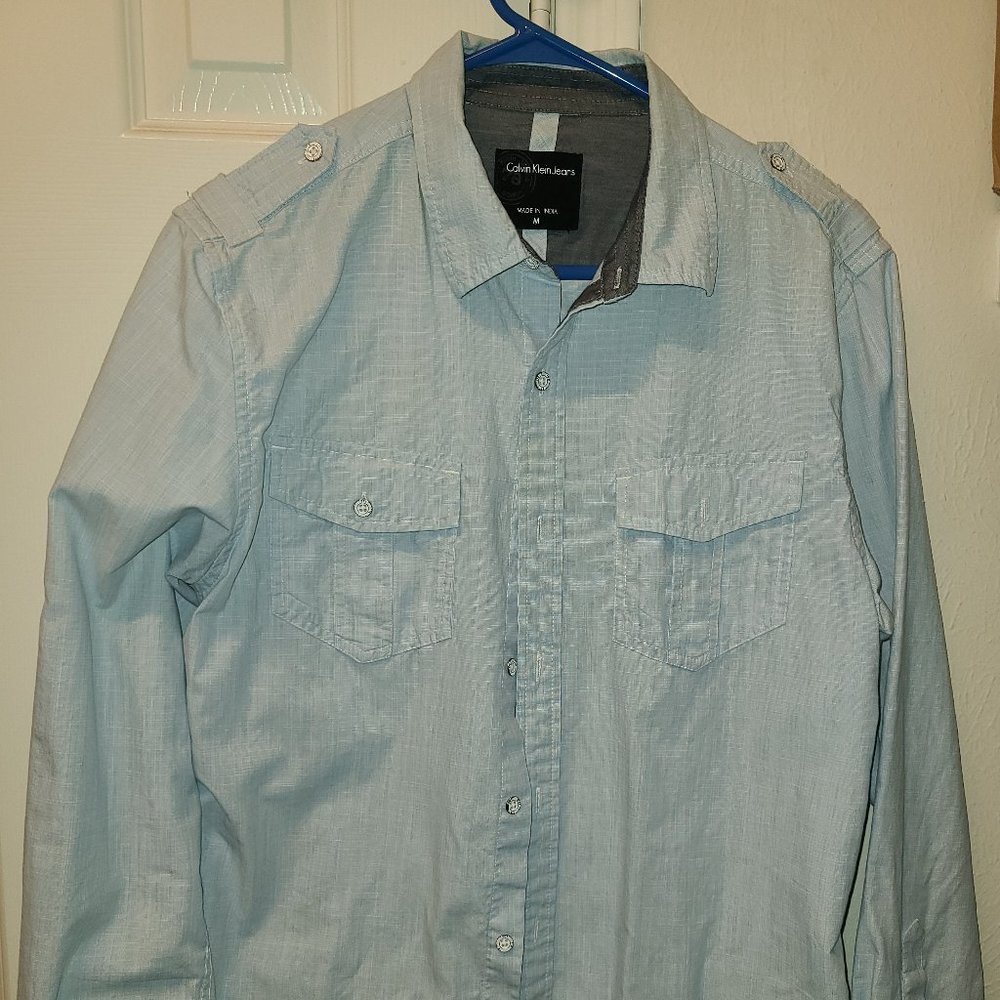 Mens Calvin Klein Casual Button Down